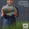 Decorative Outdoor Weather-Resistant Artistic Artificial Faux Stone Rock, Garden Patio Granite Grey Fiberglass Stone
